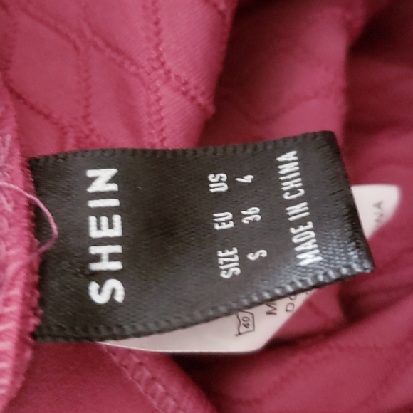 Shein Solid Textured Sports Leggings NWOT - Picture 3 of 3